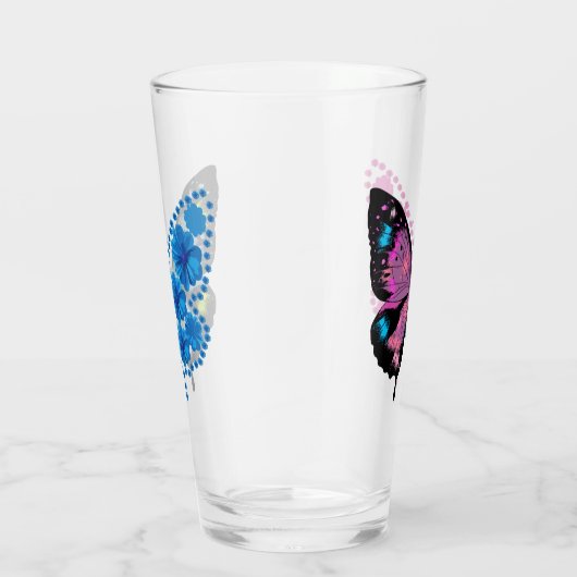 Verre fleur de papillon (Droite)