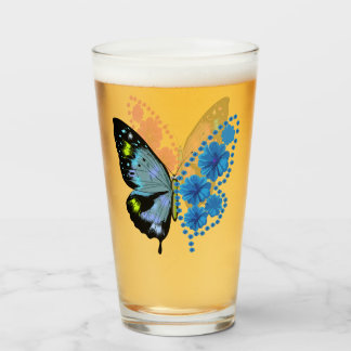 Verre fleur de papillon