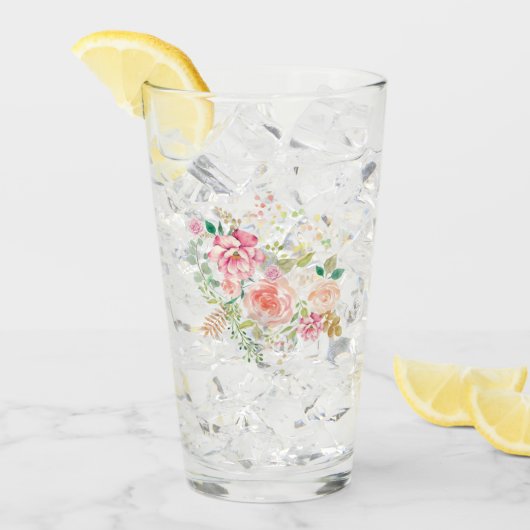 Verre fleur de printemps (Devant glace)