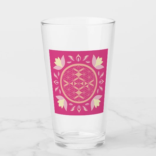 Verre fleur de vie (Devant)