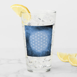 Verre fleur de vie, sacré géométrique, chakra, zen