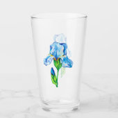 Verre Fleur d'iris (Devant)