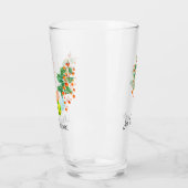 Verre Fleur Et Ornements De Noël (Gauche)