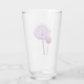 Verre Fleur Florale d'Astrantia Rose (Dos)