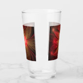 Verre Fleur fractale de fansy rouge (Gauche)