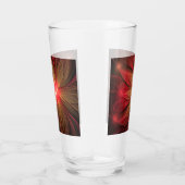 Verre Fleur fractale de fansy rouge (Droite)