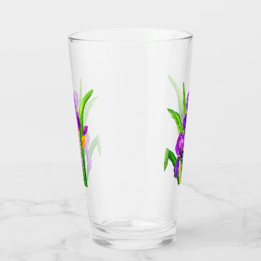 Verre Fleur Iris (Droite)