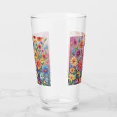Verre Fleur sauvage coloré (Droite)