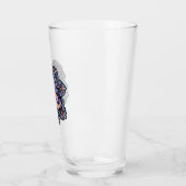 Verre Fleur violette Lune Fée (Gauche)