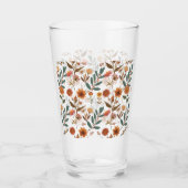 Verre Fleurs automnales (Devant)