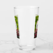 Verre Fleurs blanches et roses (Gauche)
