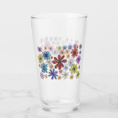 Verre Fleurs colorées (Dos)