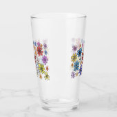 Verre Fleurs colorées (Gauche)