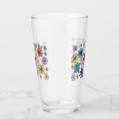 Verre Fleurs colorées (Droite)