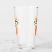 Verre Fleurs d'action de grâce en Citrouille (Gauche)