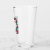 Verre Fleurs de aquarelle personnalisées et sur mesure  (Gauche)