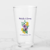 Verre Fleurs de lavande de bourdon Jaune (Devant)