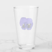 Verre Fleurs de Pansy Violet Floral (Dos)