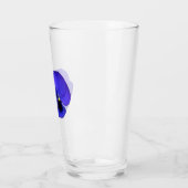 Verre Fleurs de Pansy Violet Floral (Gauche)