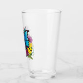 Verre Fleurs de papillon bleu Dragon (Gauche)