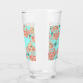 Verre Fleurs de Pêche Printemps Jardin Décoration Floral (Gauche)