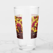 Verre Fleurs de soleil d'automne rustiques sur Mariage d (Droite)