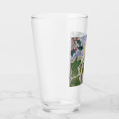 Verre Fleurs d'hiver et houx (Droite)