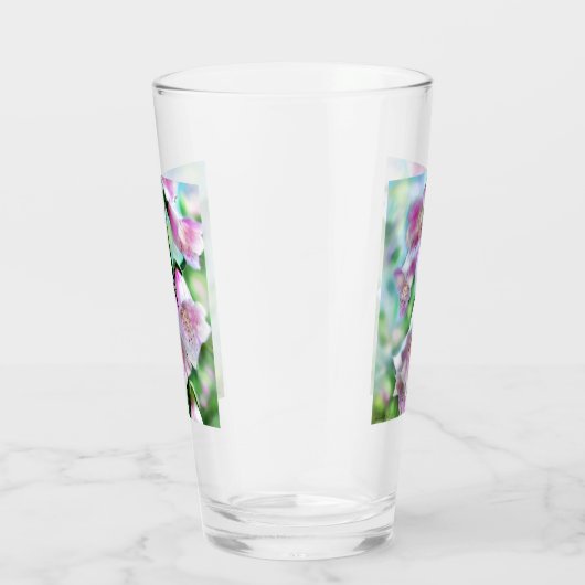 Verre Fleurs Foxglove Floral Rose Lavande Vert Fleur (Droite)