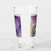 Verre Fleurs Iris Violet - Peinture (Gauche)