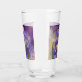 Verre Fleurs Iris Violet - Peinture (Droite)