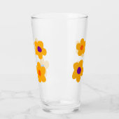 Verre Fleurs jaunes d'automne (Gauche)