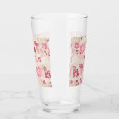 Verre Fleurs modernes roses mignonnes motif Haut basket (Droite)