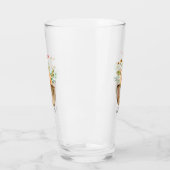 Verre Fleurs peintes de corail rustique (Gauche)