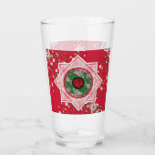 Verre Fleurs pour Noël (Devant)