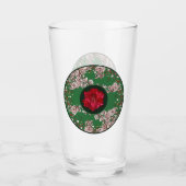 Verre Fleurs pour Noël (Devant)