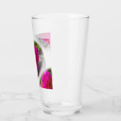 Verre Fleurs roses au soleil (Gauche)
