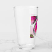 Verre Fleurs roses au soleil (Droite)