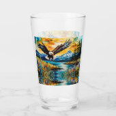 Verre Fleurs sauvages de la rivière Bald Eagle au couche (Dos)