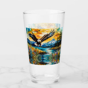 Verre Fleurs sauvages de la rivière Bald Eagle au couche