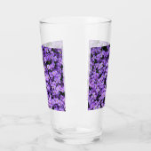 Verre Fleurs violettes (Gauche)