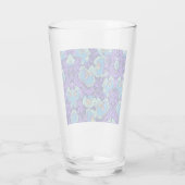 Verre Fleurs violettes et bleues William Morris (Dos)