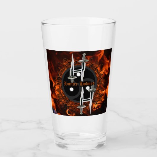 Verre Flickr & Flame - Hunts Holmes Pint/Shaker Glass (Devant)