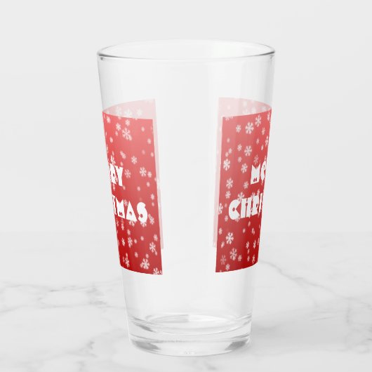 Verre Flocon de neige de Noël (Droite)