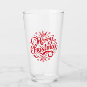 Verre Flocons de Noël (Devant)