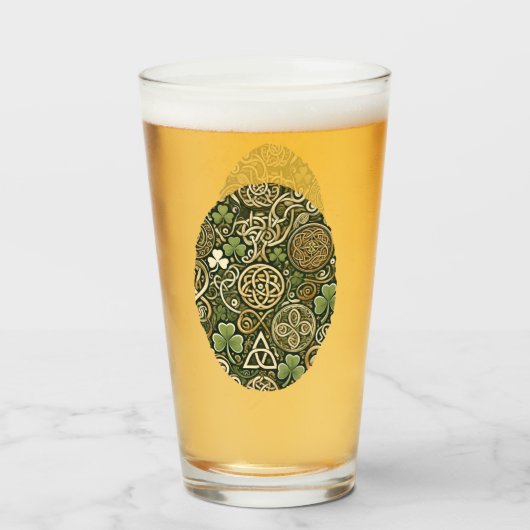 Verre Floraison celtique (Devant (rempli))