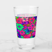 Verre Floral Abstrait coloré #77 (Dos)