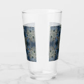 Verre Floral de marguerite bleu antique (Droite)