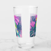 Verre Floral/hawaïen/tropical/perroquet (Gauche)