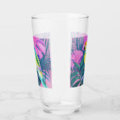 Verre Floral/hawaïen/tropical/perroquet (Droite)
