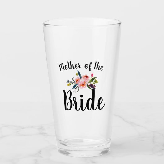 Verre Floral Mère De L'Épouse (Devant)